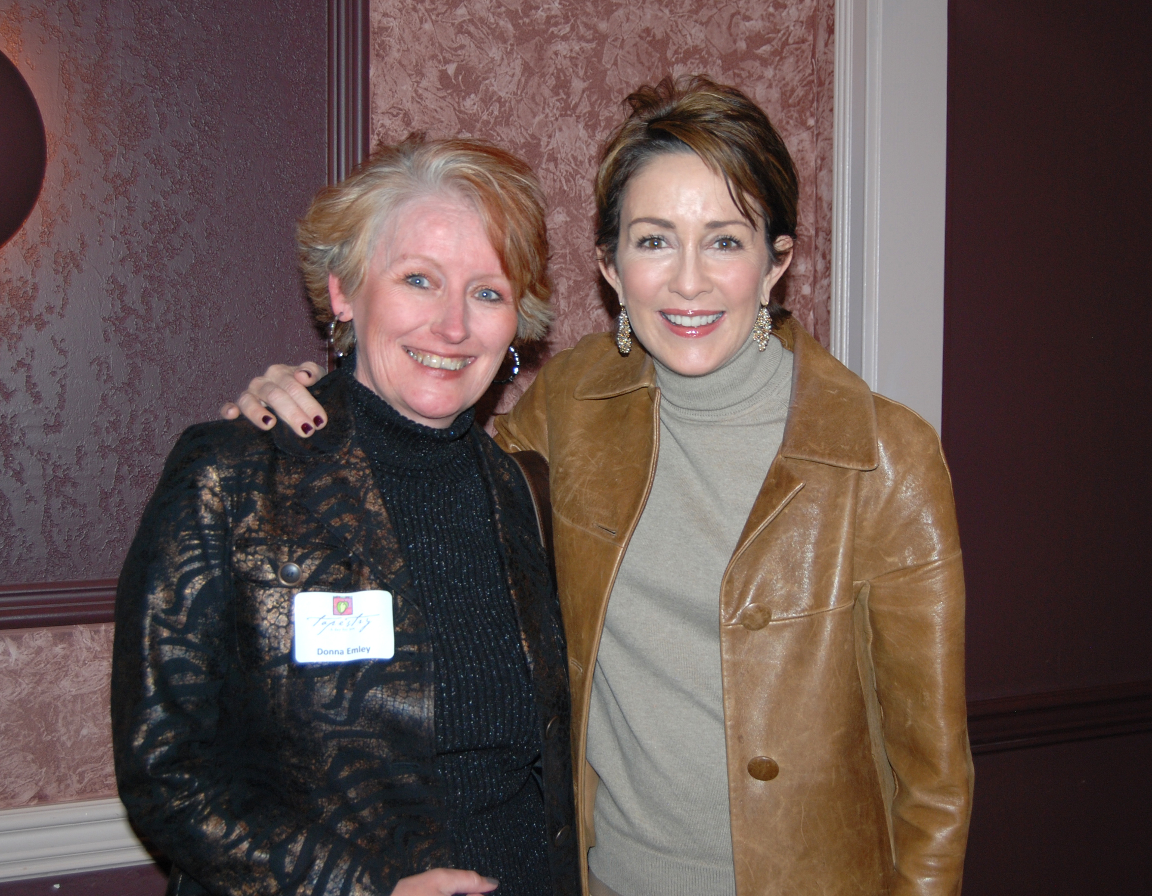 Tapestry 2012 Dedication Award with Patricia Heaton